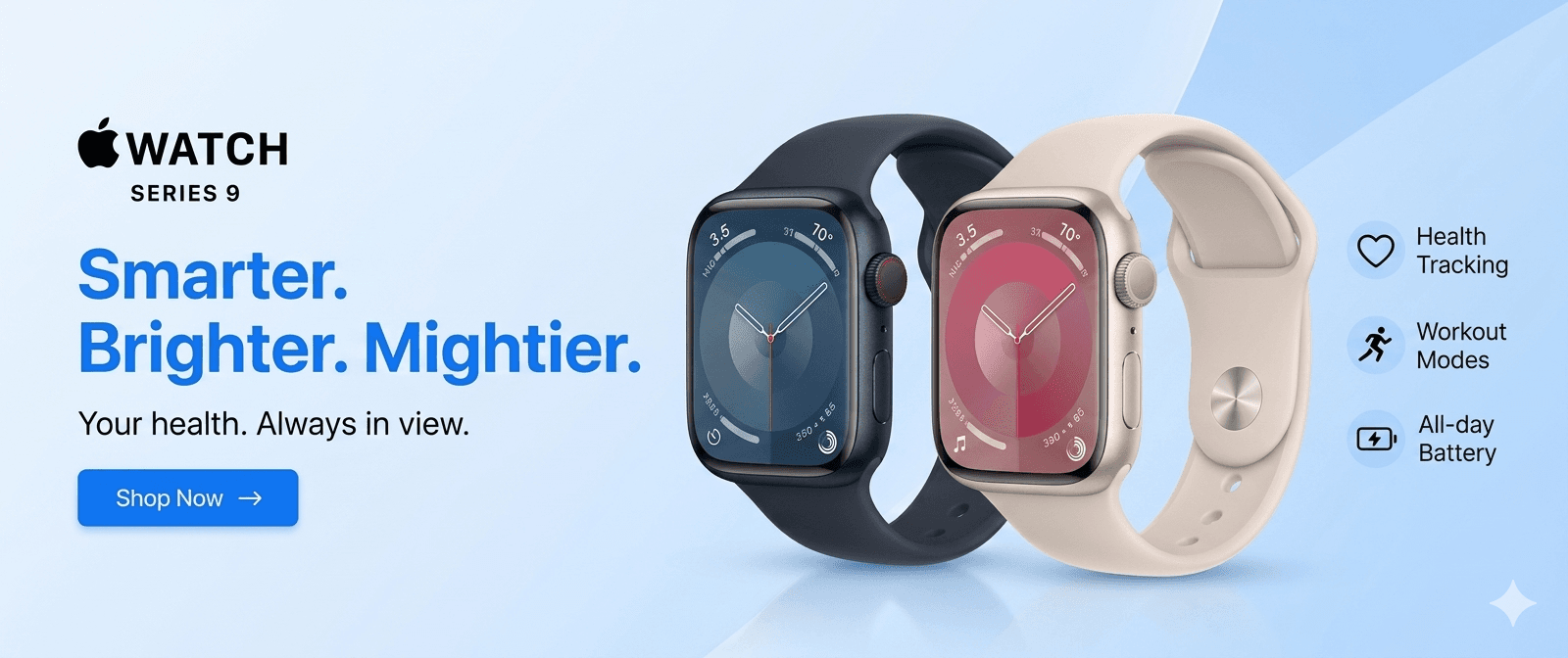Apple Watch Series 9 promotional banner