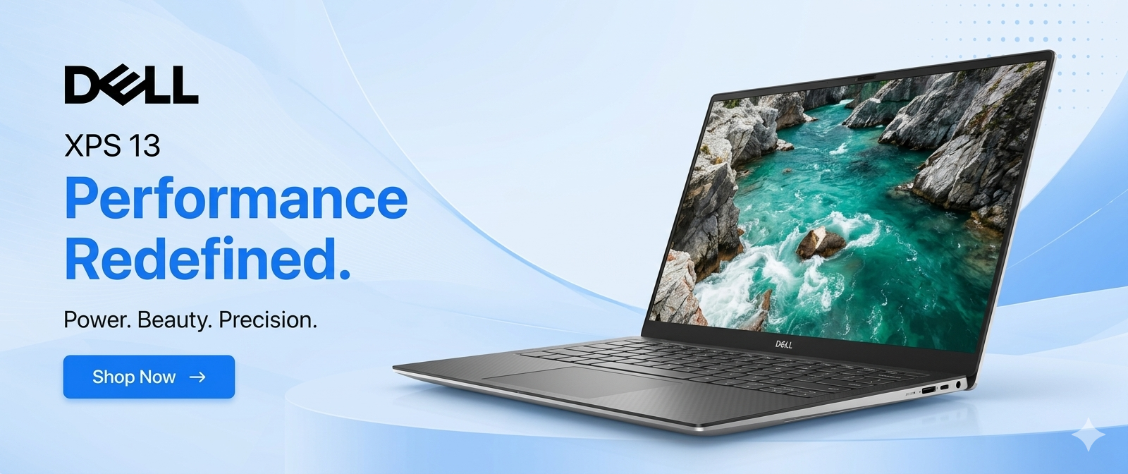 Dell XPS 13 performance promotional banner